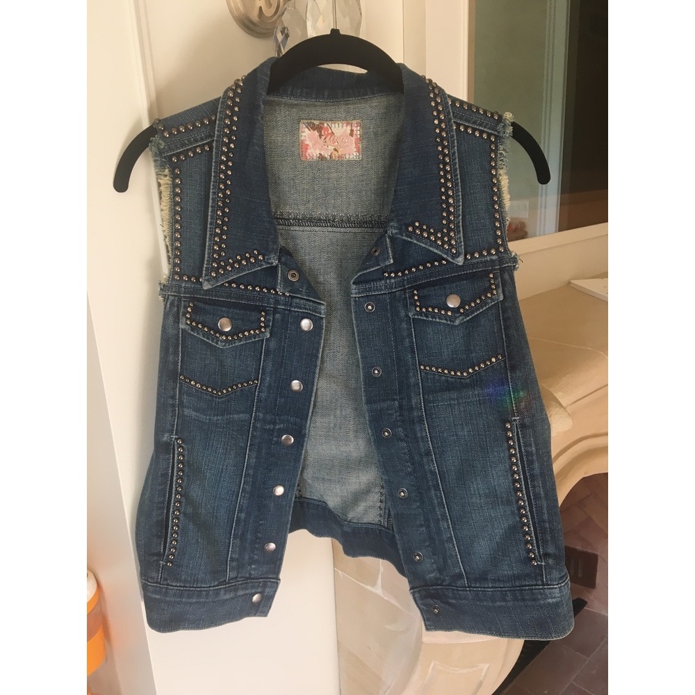 Siwy Denim Studded Vest in Stone in Love